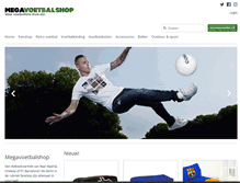 Tablet Screenshot of megavoetbalshop.com